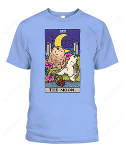 Sad Cat Meme The Moon Tarot Graphic Apparel