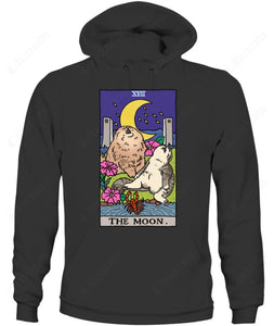 Sad Cat Meme The Moon Tarot Graphic Apparel