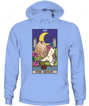 Load image into Gallery viewer, Sad Cat Meme The Moon Tarot Graphic Apparel
