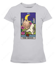 Load image into Gallery viewer, Sad Cat Meme The Moon Tarot Graphic Apparel
