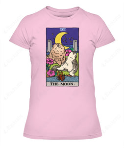 Sad Cat Meme The Moon Tarot Graphic Apparel