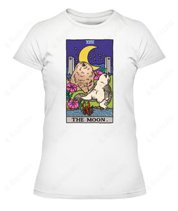 Sad Cat Meme The Moon Tarot Graphic Apparel