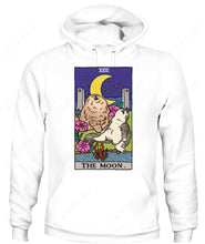 Load image into Gallery viewer, Sad Cat Meme The Moon Tarot Women&#39;s Tee &amp; Unisex Tee
