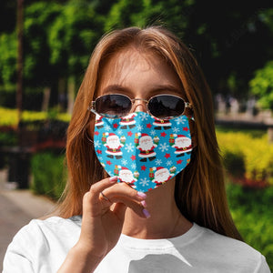 Santa Holding Christmas Gifts Face Mask