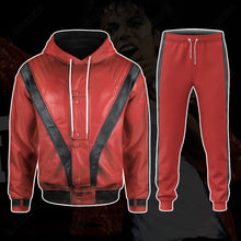 Load image into Gallery viewer, Singer King Of Pop MJ Red Suit Custom Hoodie
