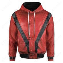 Load image into Gallery viewer, Singer King Of Pop MJ Red Suit Custom Hoodie
