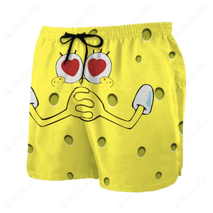 SpongeBob SquarePants 3D Beach Shorts Love