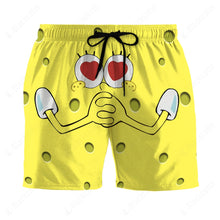 Load image into Gallery viewer, SpongeBob SquarePants 3D Beach Shorts Love
