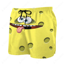 Load image into Gallery viewer, SpongeBob SquarePants 3D Beach Shorts Two Face
