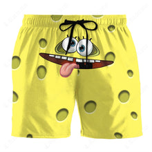 Load image into Gallery viewer, SpongeBob SquarePants 3D Beach Shorts Two Face
