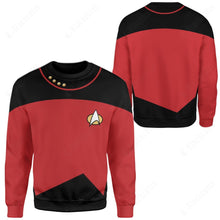 Load image into Gallery viewer, Star Trek The Next Generation Duty Uniform Red Suit Custom Sweatshirt
