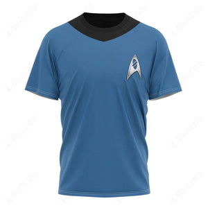 Star Trek The Original Series Blue Suit Custom T-Shirt