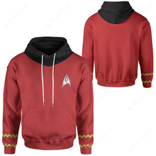 Load image into Gallery viewer, Star Trek The Original Series Red Suit Custom Hoodie
