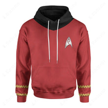 Load image into Gallery viewer, Star Trek The Original Series Red Suit Custom Hoodie
