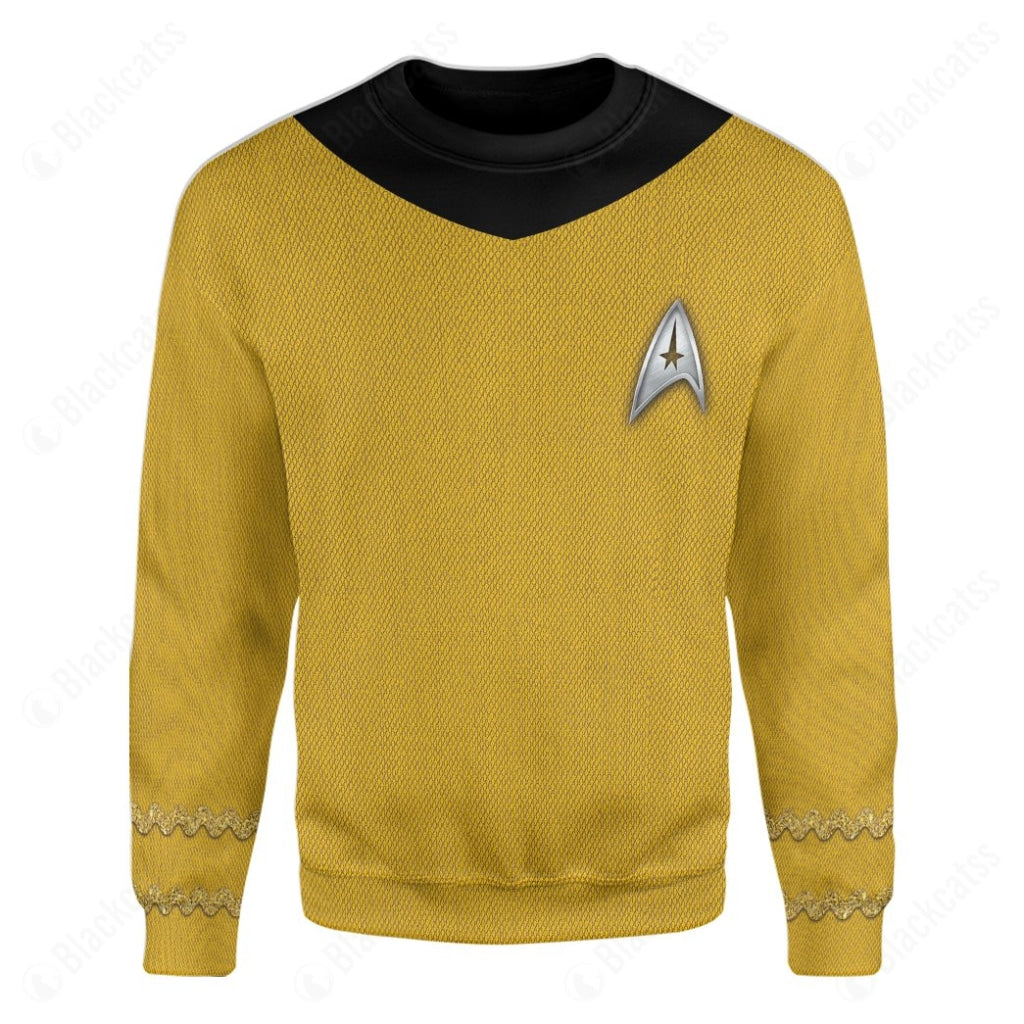 Star Trek The Original Series Yellow Suit Custom Sweatshirt