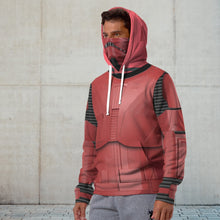 Load image into Gallery viewer, SW Der&#39;kal Red Stormtrooper Cosplay Custom Snood Hoodie
