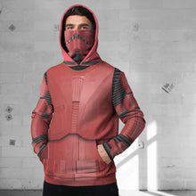 Load image into Gallery viewer, SW Der&#39;kal Red Stormtrooper Cosplay Custom Snood Hoodie
