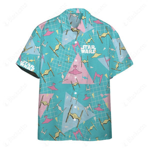 SW Vehicles Neon 90's Hawaii Button Shirt