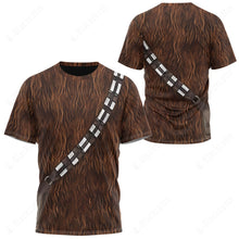 Load image into Gallery viewer, SW Wookiee Chewbacca Warrior Cosplay Custom T-Shirt
