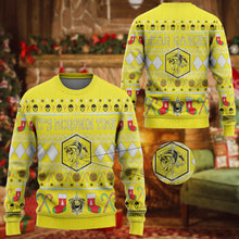 Load image into Gallery viewer, Mighty Morphin Ninjetti Yellow Ranger Custom Imitation Knitted Sweatshirt
