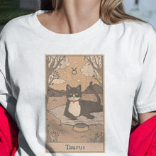 Load image into Gallery viewer, Taurus Cat Custom Women&#39;s Tee &amp; Unisex Tee
