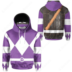 Teenage Mutant Ninja Rangers Donatello Purple Cosplay Custom Snood Hoodie