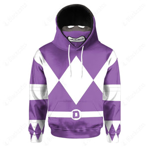 Teenage Mutant Ninja Rangers Donatello Purple Cosplay Custom Snood Hoodie