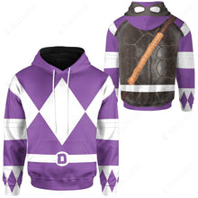 Load image into Gallery viewer, Teenage Mutant Ninja Rangers Donatello Purple Ranger Custom Hoodie
