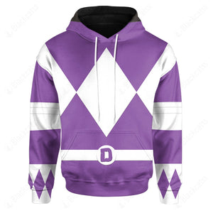 Teenage Mutant Ninja Rangers Donatello Purple Ranger Custom Hoodie