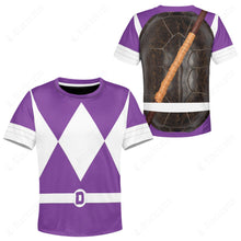 Load image into Gallery viewer, Teenage Mutant Ninja Rangers Donatello Purple Ranger Custom Kid Apparel
