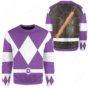 Teenage Mutant Ninja Rangers Donatello Purple Ranger Custom Sweatshirt