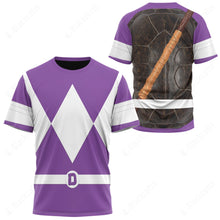 Load image into Gallery viewer, Teenage Mutant Ninja Rangers Donatello Purple Ranger Custom T-Shirt
