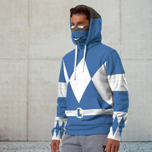 Load image into Gallery viewer, Teenage Mutant Ninja Rangers Leonardo Blue Cosplay Custom Snood Hoodie
