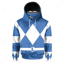 Load image into Gallery viewer, Teenage Mutant Ninja Rangers Leonardo Blue Cosplay Custom Snood Hoodie
