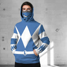 Load image into Gallery viewer, Teenage Mutant Ninja Rangers Leonardo Blue Cosplay Custom Snood Hoodie
