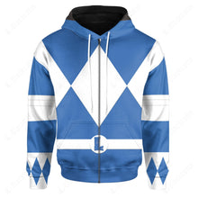 Load image into Gallery viewer, Teenage Mutant Ninja Rangers Leonardo Blue Ranger Custom Hoodie
