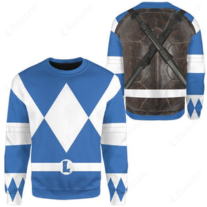 Teenage Mutant Ninja Rangers Leonardo Blue Ranger Custom Sweatshirt