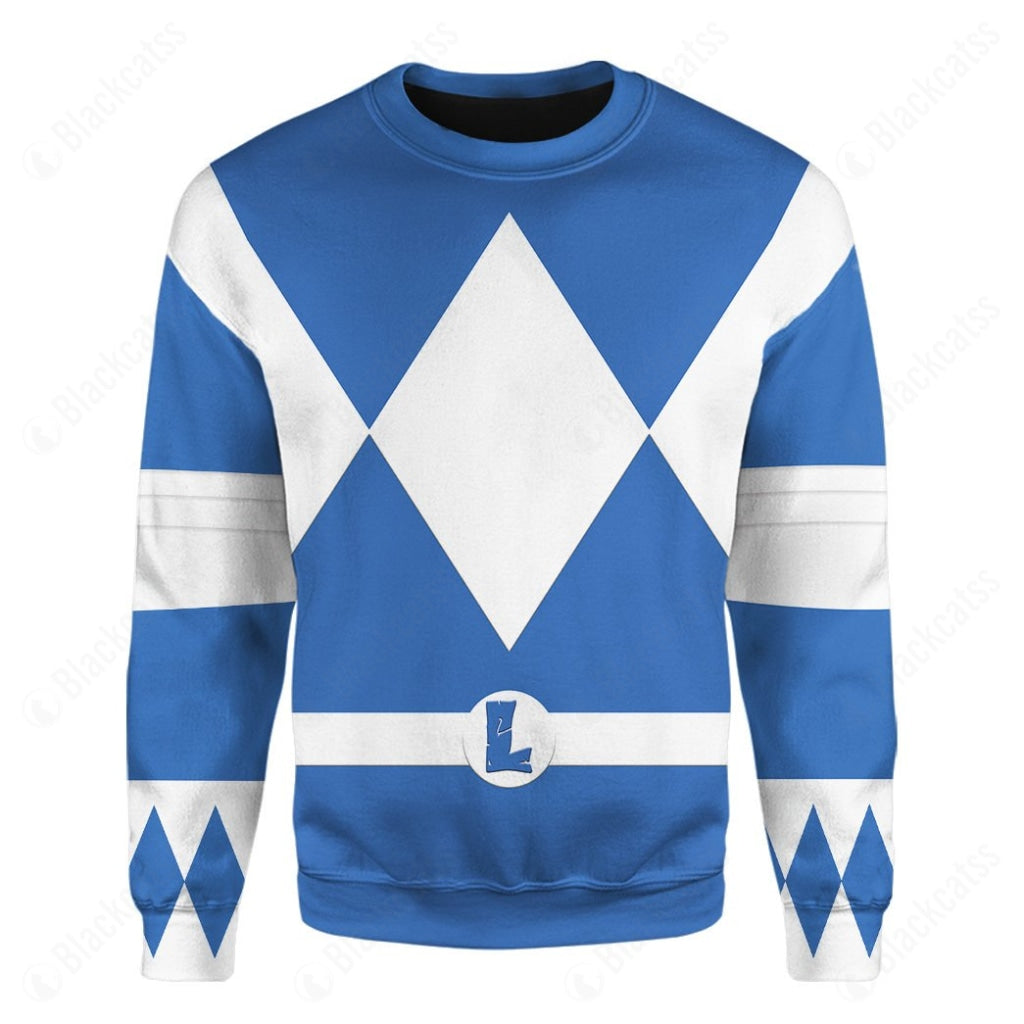 Teenage Mutant Ninja Rangers Leonardo Blue Ranger Custom Sweatshirt