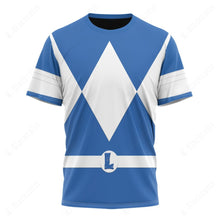 Load image into Gallery viewer, Teenage Mutant Ninja Rangers Leonardo Blue Ranger Custom T-Shirt
