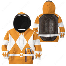 Load image into Gallery viewer, Teenage Mutant Ninja Rangers Michelangelo Orange Ranger Custom Kid Apparel
