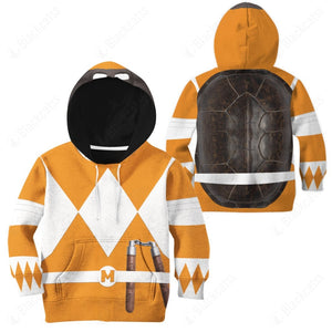 Teenage Mutant Ninja Rangers Michelangelo Orange Ranger Custom Kid Apparel