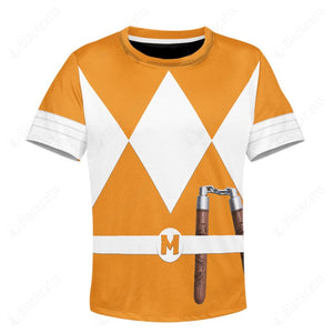 Teenage Mutant Ninja Rangers Michelangelo Orange Ranger Custom Kid Apparel