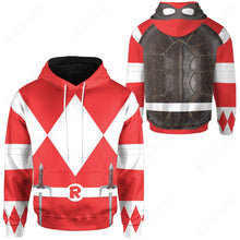 Load image into Gallery viewer, Teenage Mutant Ninja Rangers Raphael Red Ranger Custom Hoodie
