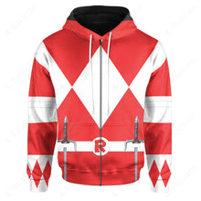 Load image into Gallery viewer, Teenage Mutant Ninja Rangers Raphael Red Ranger Custom Hoodie
