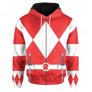 Teenage Mutant Ninja Rangers Raphael Red Ranger Custom Hoodie