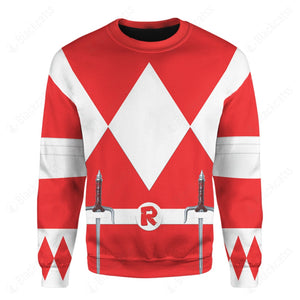 Teenage Mutant Ninja Rangers Raphael Red Ranger Custom Sweatshirt