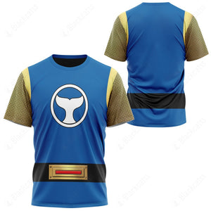 The Blue Wind Power Rangers Ninja Storm Custom T-Shirt