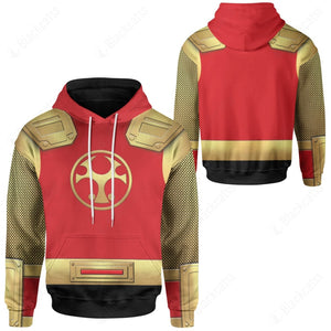 The Crimson Thunder Rangers Ninja Storm Custom Hoodie