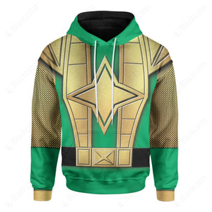 The Green Samurai Rangers Ninja Storm Custom Hoodie