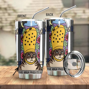 The High Priestess Crocs Cat Custom Tumbler